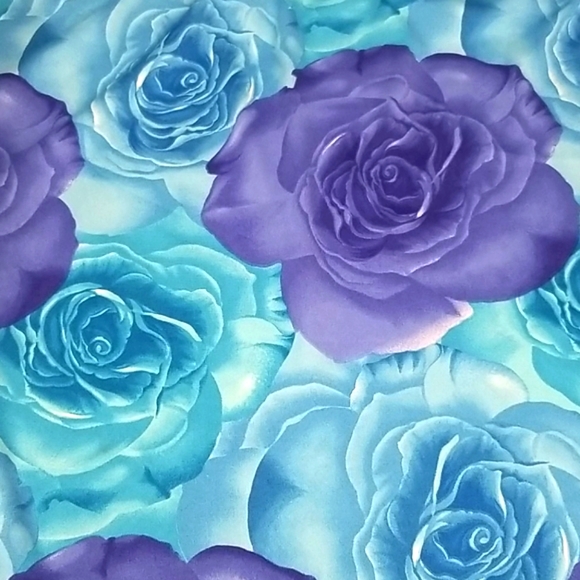 Blue Floral Skirt - Picture 4 of 4